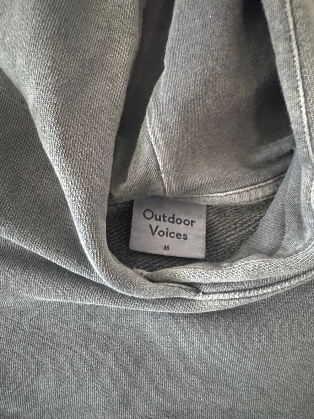Outdoor Voices Slate Gray/Blue Pullover Hoodie - Picture 4 of 5